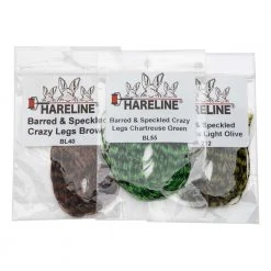 Hareline Dubbin Barred & Speckled Crazy Legs