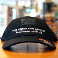 Simms Fishing Headwear Northern Angler Trout Icon Trucker Black