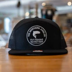 ATS Printing Northern Angler Circle Logo Flat Bill Snapback