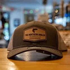 ATS Printing Headwear Northern Angler Leather Patch Richardson Trucker