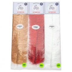 Hareline Dubbin EP Sparkle Brush Chenille, Braid & Body Materials