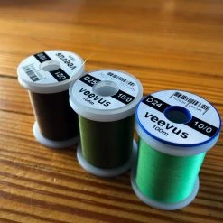 Hareline Dubbin Veevus 10/0 Thread, Tinsel & Wire