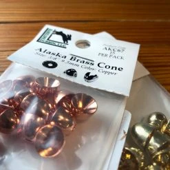 Hareline Dubbin Alaska Brass Cone