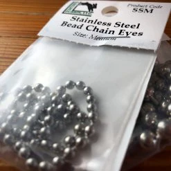 Hareline Dubbin Stainless Steel Beadchain Eyes